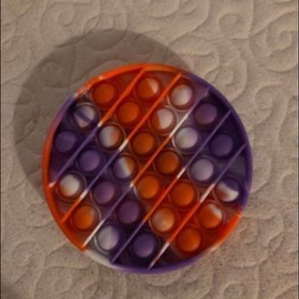Circle Tie-dye Pop It Fidget (Red,White,Purple)￼